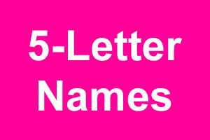 five letter names
