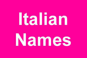 Italian girl names