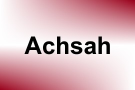 Achsah name image