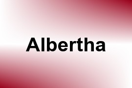 Albertha name image