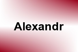 Alexandr name image