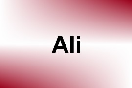 Ali name image