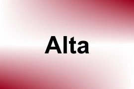 Alta name image