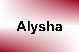 Alysha name image