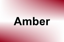 Amber name image