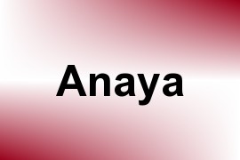 Anaya name image