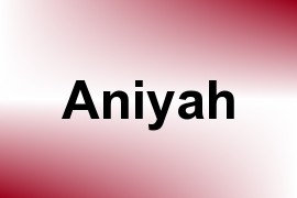 Aniyah name image