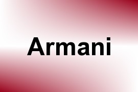 Armani - Given Name Information and Usage Statistics