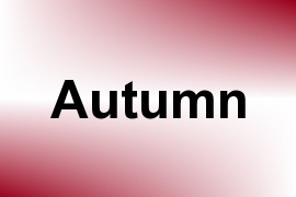 Autumn name image