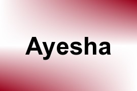 Ayesha name image