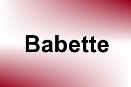 Babette name image