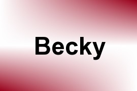 Becky name image