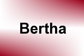 Bertha name image