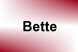 Bette name image