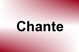 Chante name image