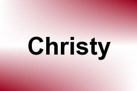 Christy name image