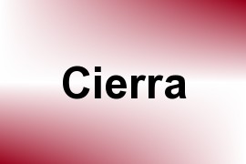 Cierra name image