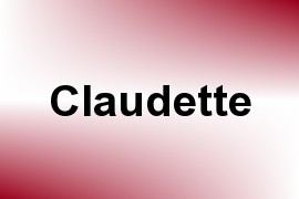 Claudette name image