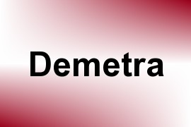 Demetra name image