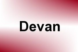 Devan name image