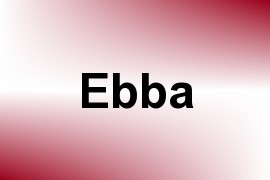 Ebba name image