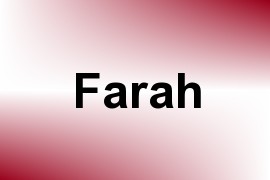 Farah - Given Name Information and Usage Statistics