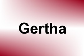 Gertha name image