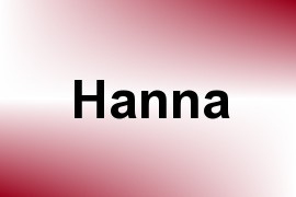 Hanna name image