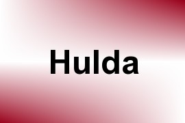 Hulda name image