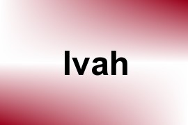 Ivah name image