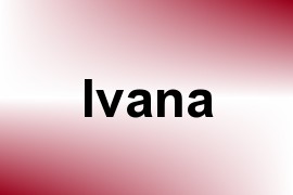 Ivana name image