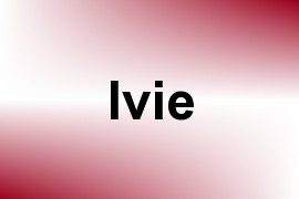 Ivie name image