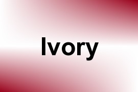 Ivory name image
