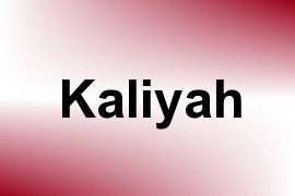 Kaliyah name image