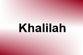 Khalilah name image