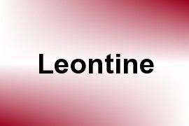 Leontine name image