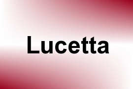 Lucetta name image