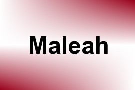 Maleah name image