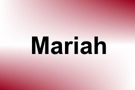 Mariah name image