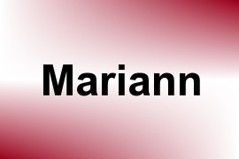Mariann name image
