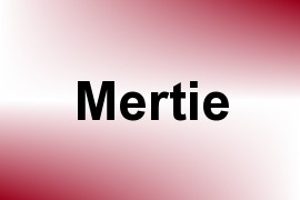 Mertie name image