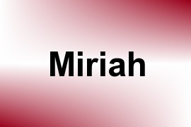 Miriah name image