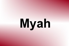 Myah name image