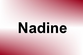 Nadine name image