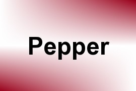 Pepper name image