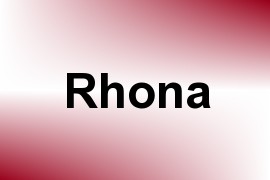 Rhona name image