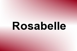 Rosabelle name image