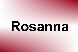 Rosanna name image