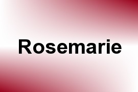 Rosemarie name image