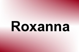 Roxanna name image